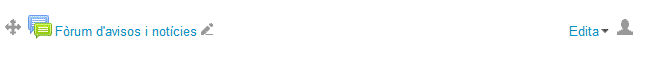 Menu edita Forum avisos