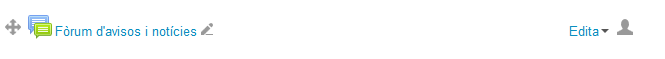 Menu edita Forum avisos